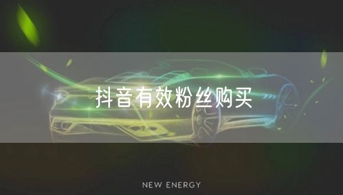 抖音有效粉丝购买