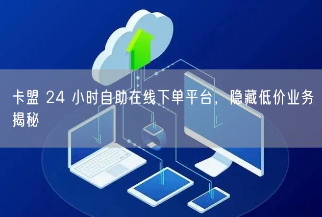 卡盟 24 小时自助在线下单平台，隐藏低价业务揭秘