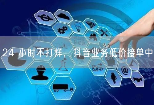 24 小时不打烊，抖音业务低价接单中