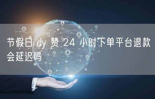 节假日 dy 赞 24 小时下单平台退款会延迟吗