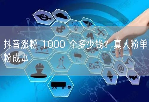 抖音涨粉 1000 个多少钱？真人粉单粉成本