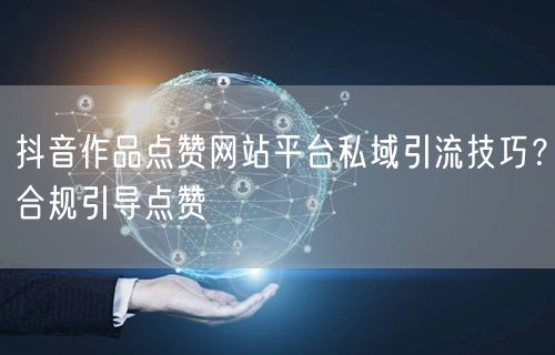 抖音作品点赞网站平台私域引流技巧？合规引导点赞